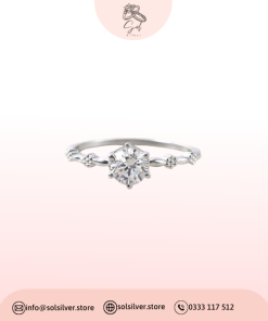 Nhẫn Bạc Đính 1 Viên Đá Basic Stone Ring